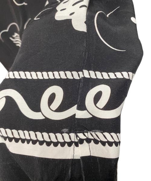 SOLARIS&CO.（ソラリス&コー）SOLARIS&CO. (ソラリス&コー) PATTERN OP S/S SHIRT ブラック サイズ:38の古着・服飾アイテム