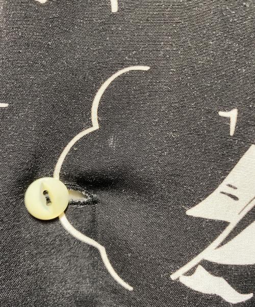 SOLARIS&CO.（ソラリス&コー）SOLARIS&CO. (ソラリス&コー) PATTERN OP S/S SHIRT ブラック サイズ:38の古着・服飾アイテム