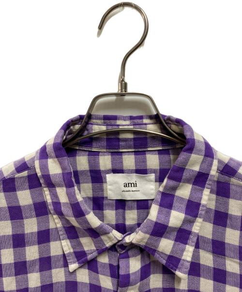 AMI Alexandre Mattiussi（アミアレクサンドルマテュッシ）AMI Alexandre Mattiussi (アミアレクサンドルマテュッシ) シャツ パープル サイズ:42の古着・服飾アイテム