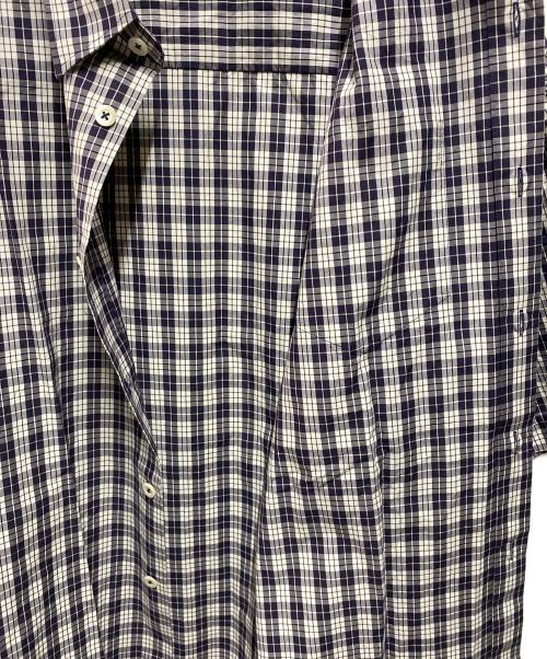 AMI Alexandre Mattiussi（アミアレクサンドルマテュッシ）AMI Alexandre Mattiussi (アミアレクサンドルマテュッシ) Check Short-Sleeve Shirt ネイビー サイズ:Ⅼの古着・服飾アイテム