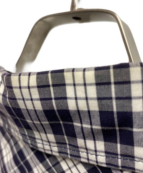 AMI Alexandre Mattiussi（アミアレクサンドルマテュッシ）AMI Alexandre Mattiussi (アミアレクサンドルマテュッシ) チェックシャツ ネイビー サイズ:Lの古着・服飾アイテム