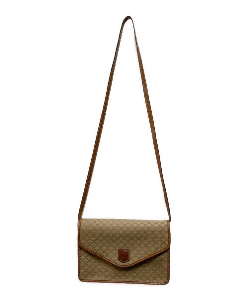CELINE（セリーヌ）CELINE (セリーヌ) OLD マカダムショルダーバッグ ブラウンの古着・服飾アイテム