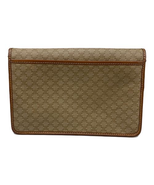 CELINE（セリーヌ）CELINE (セリーヌ) OLD マカダムショルダーバッグ ブラウンの古着・服飾アイテム