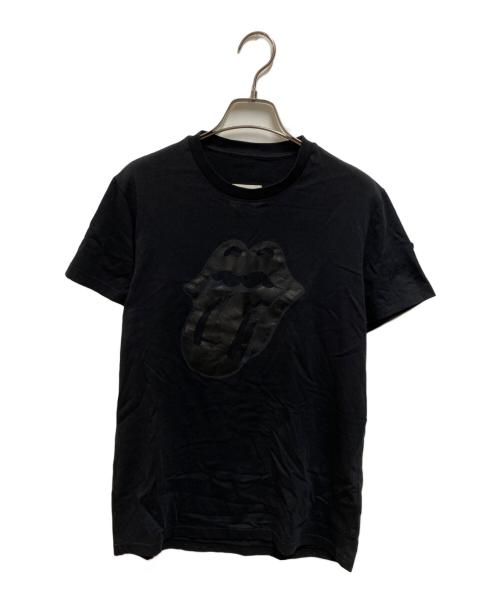 MONCLER（モンクレール）MONCLER (モンクレール) ROLLING STONES (ローリングストーンズ) MAGLIA T-SHIRT ブラック サイズ:Ｓの古着・服飾アイテム