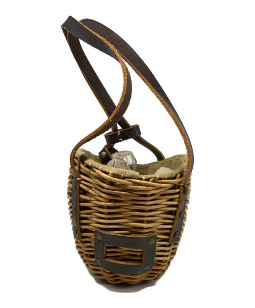 ebagos（エバゴス）ebagos (エバゴス) カゴバッグ ブラウンの古着・服飾アイテム