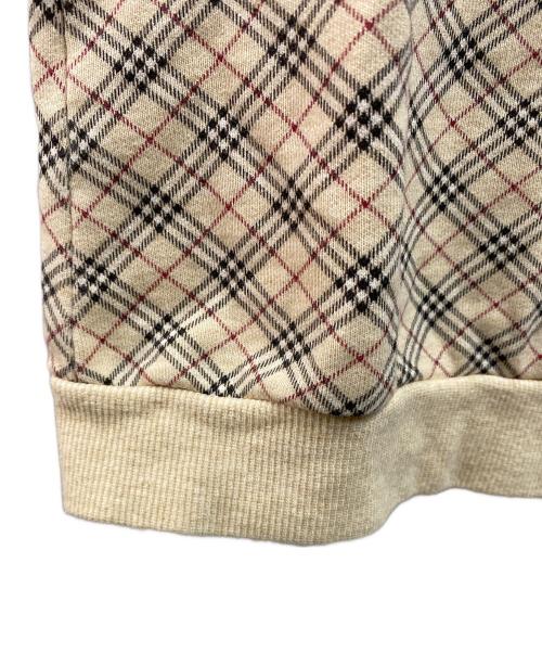 BURBERRY BLUE LABEL（バーバリーロンドンブルーレーベル）BURBERRY BLUE LABEL (バーバリーロンドンブルーレーベル) ノヴァチェックショートスリーブカットソー ベージュ サイズ:38の古着・服飾アイテム