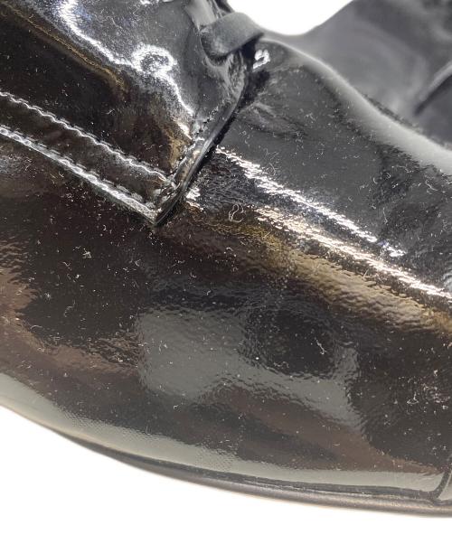 MIU MIU（ミュウミュウ）MIU MIU (ミュウミュウ) パテントレザービジュードレスシューズ ブラック サイズ:40の古着・服飾アイテム