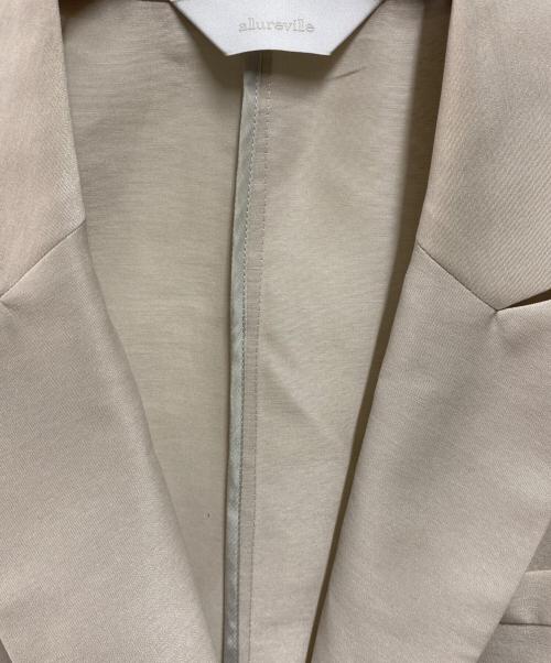 allureville（アルアバイル）allureville (アルアバイル) ライトオーガンジーシアージャケット ベージュ サイズ:Ｍ 未使用品の古着・服飾アイテム