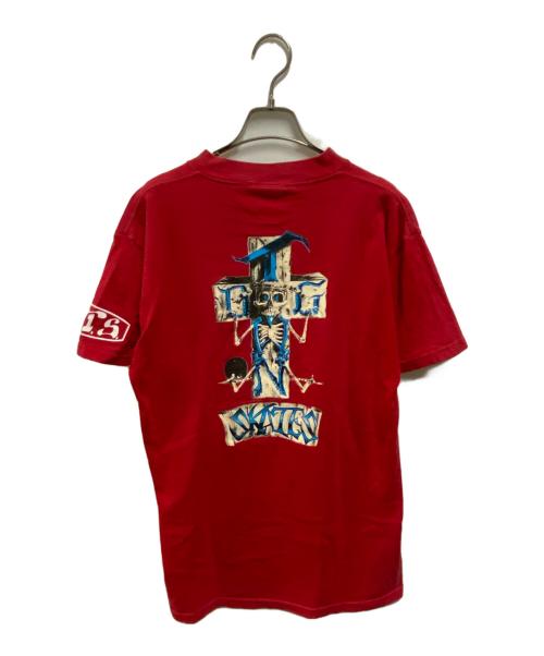 DOG TOWN（ドッグ タウン）DOG TOWN (ドッグ タウン) ストーンフィッシュプリントTシャツ レッド サイズ:Ｍの古着・服飾アイテム