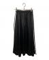 adidas (アディダス) ロングサテンスカート ブラック サイズ:S：4000円