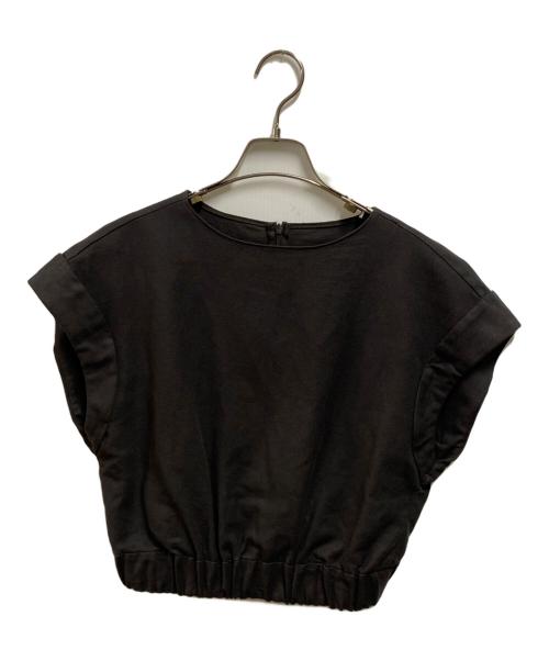 uncrave（アンクレイヴ3.）uncrave (アンクレイヴ) コットンリネンツイルブラウス ブラウン サイズ:1の古着・服飾アイテム
