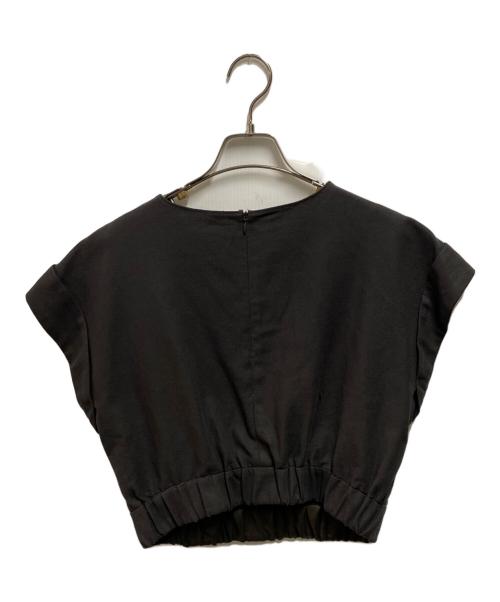 uncrave（アンクレイヴ3.）uncrave (アンクレイヴ) コットンリネンツイルブラウス ブラウン サイズ:1の古着・服飾アイテム