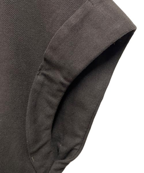 uncrave（アンクレイヴ3.）uncrave (アンクレイヴ) コットンリネンツイルブラウス ブラウン サイズ:1の古着・服飾アイテム