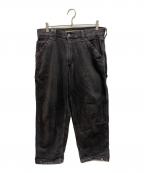 LEVIS SILVERTABリーバイス）の古着「バギーデニムペンタ―パンツ」｜ブラック