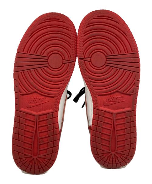 NIKE（ナイキ）NIKE (ナイキ) ハイカットスニーカー ホワイト×レッド サイズ:24.5ｃｍの古着・服飾アイテム