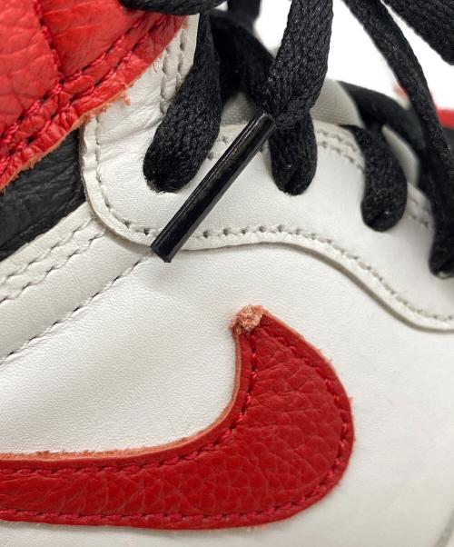 NIKE（ナイキ）NIKE (ナイキ) ハイカットスニーカー ホワイト×レッド サイズ:24.5ｃｍの古着・服飾アイテム