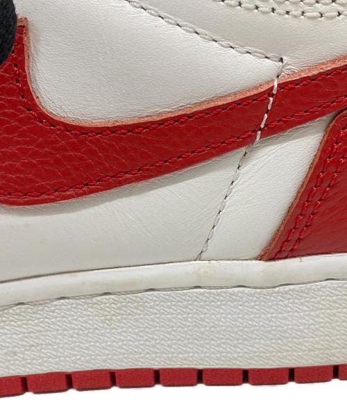 NIKE（ナイキ）NIKE (ナイキ) ハイカットスニーカー ホワイト×レッド サイズ:24.5ｃｍの古着・服飾アイテム