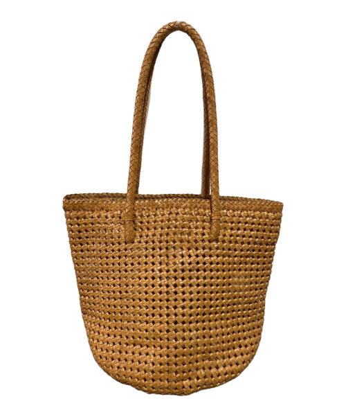 REN TOKYO（レントウキョウ）REN TOKYO (レントウキョウ) ゴートレザーメッシュバッグ ブラウンの古着・服飾アイテム