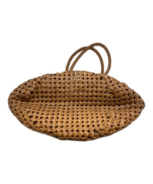 REN TOKYO（レントウキョウ）REN TOKYO (レントウキョウ) ゴートレザーメッシュバッグ ブラウンの古着・服飾アイテム