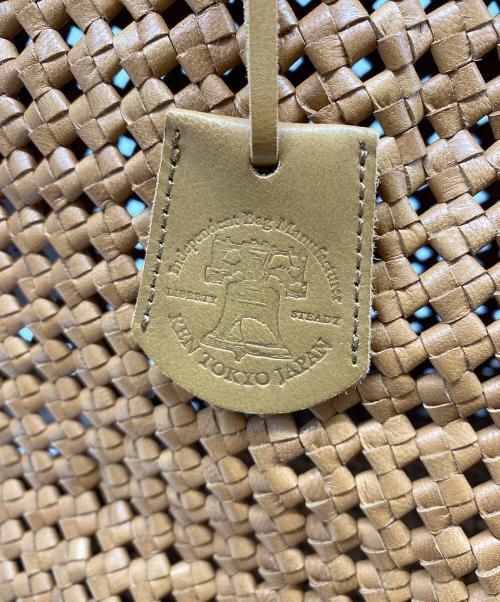 REN TOKYO（レントウキョウ）REN TOKYO (レントウキョウ) ゴートレザーメッシュバッグ ブラウンの古着・服飾アイテム