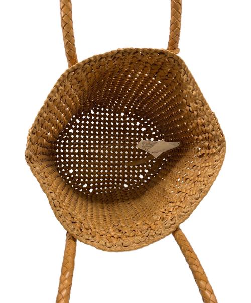 REN TOKYO（レントウキョウ）REN TOKYO (レントウキョウ) ゴートレザーメッシュバッグ ブラウンの古着・服飾アイテム