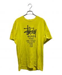 stussy（ステューシー）の古着「world tour Tシャツ」｜イエロー