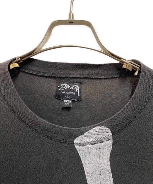 stussy（ステューシー）stussy (ステューシー) 25thアニバーサリープリントTシャツ ブラック サイズ:XLの古着・服飾アイテム