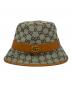 GUCCI (グッチ) GGキャンバス バケットハット グリーン サイズ:M：38000円