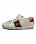 GUCCI (グッチ) ACE BEE エンブロイダリー付きウィメンズ スニーカー ホワイト サイズ:361/2：15000円