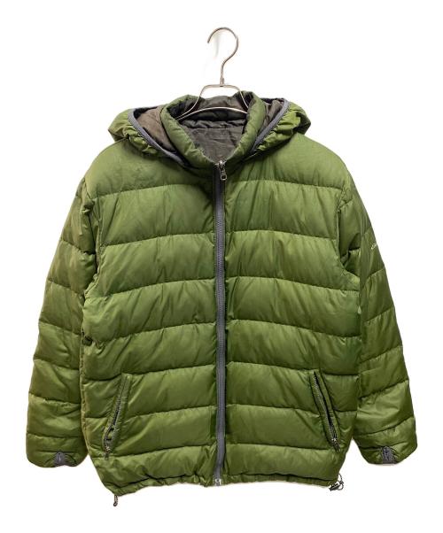 Eddie Bauer（エディーバウアー）Eddie Bauer (エディーバウアー) リバーシブルダウンジャケット グリーン サイズ:Ｍの古着・服飾アイテム
