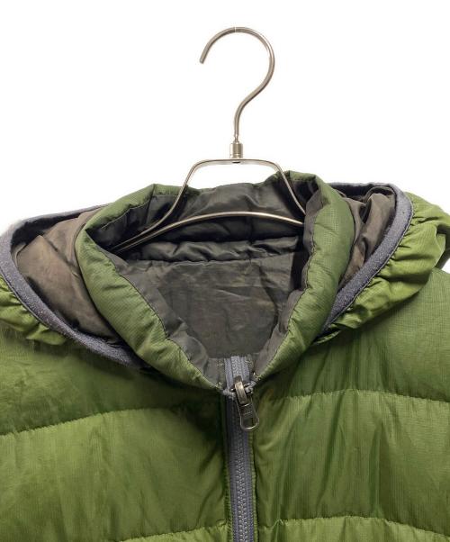 Eddie Bauer（エディーバウアー）Eddie Bauer (エディーバウアー) リバーシブルダウンジャケット グリーン サイズ:Ｍの古着・服飾アイテム