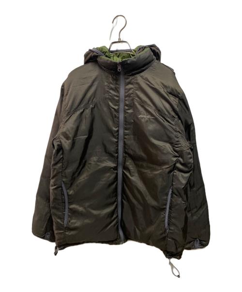 Eddie Bauer（エディーバウアー）Eddie Bauer (エディーバウアー) リバーシブルダウンジャケット グリーン サイズ:Ｍの古着・服飾アイテム