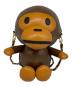 BAPE BY A BATHING APE（ベイプバイアベイシングエイプ）の古着「Baby Milo Plush Doll Chain Shoulder Bag」｜ブラウン