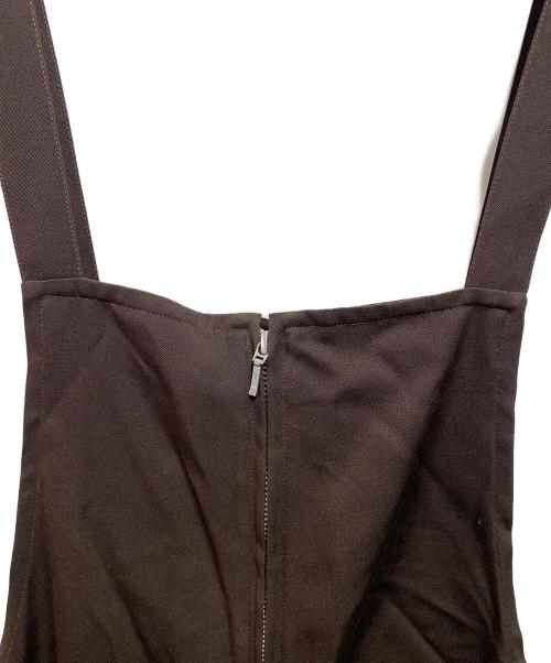 Dhal（ダル）Dhal (ダル) Wool Gabardine Jump Suit ブラウン サイズ:Ｍの古着・服飾アイテム
