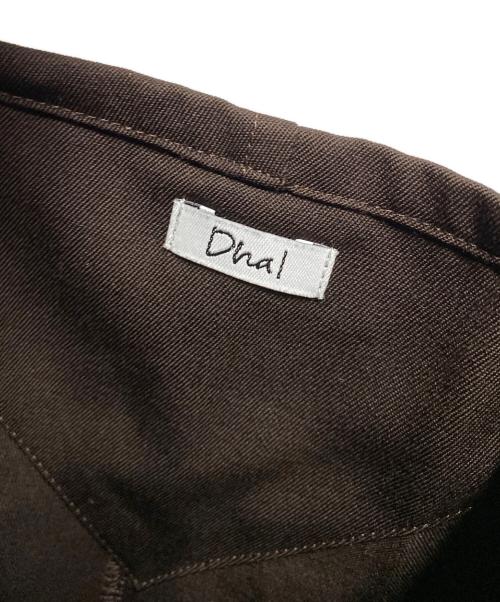 Dhal（ダル）Dhal (ダル) Wool Gabardine Jump Suit ブラウン サイズ:Ｍの古着・服飾アイテム