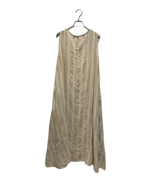 universal tissu（ユニバーサルティシュ）universal tissu (ユニバーサルティシュ) コットンリネンワンピース アイボリー サイズ:FREEの古着・服飾アイテム