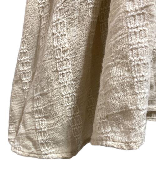 universal tissu（ユニバーサルティシュ）universal tissu (ユニバーサルティシュ) コットンリネンワンピース アイボリー サイズ:FREEの古着・服飾アイテム