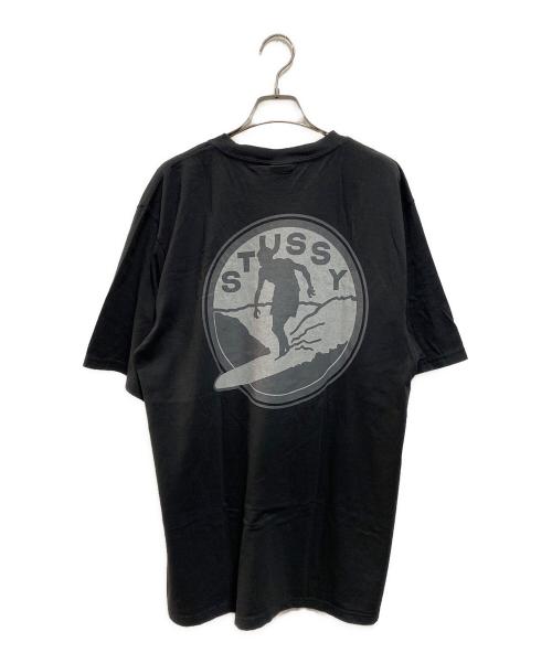 stussy（ステューシー）stussy (ステューシー) SURF CLUB TEE PIGMENT DYED ブラック サイズ:Mの古着・服飾アイテム