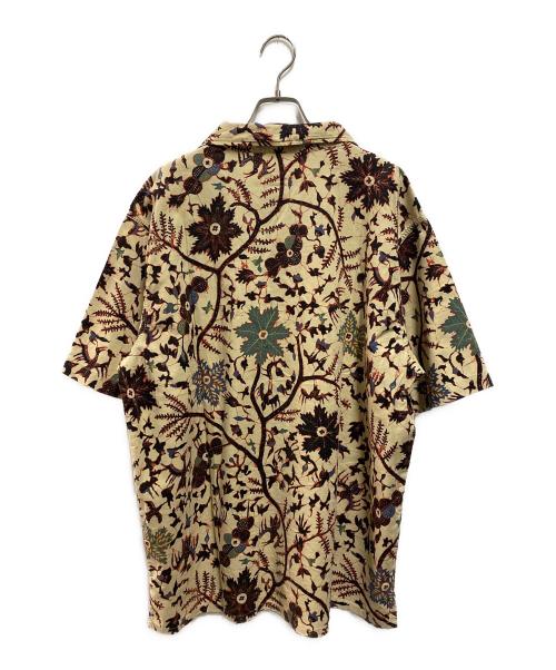 RALPH LAUREN JEANS（ラルフローレンジーンズ）RALPH LAUREN JEANS (ラルフローレンジーンズ) 90sボタニカル柄アロハシャツ ベージュ サイズ:Mの古着・服飾アイテム