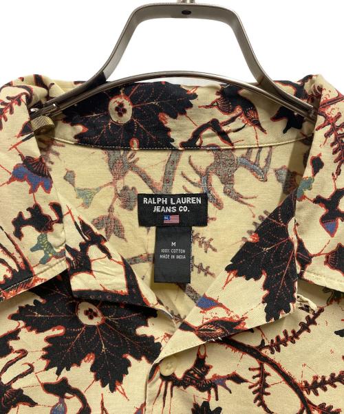 RALPH LAUREN JEANS（ラルフローレンジーンズ）RALPH LAUREN JEANS (ラルフローレンジーンズ) 90sボタニカル柄アロハシャツ ベージュ サイズ:Mの古着・服飾アイテム