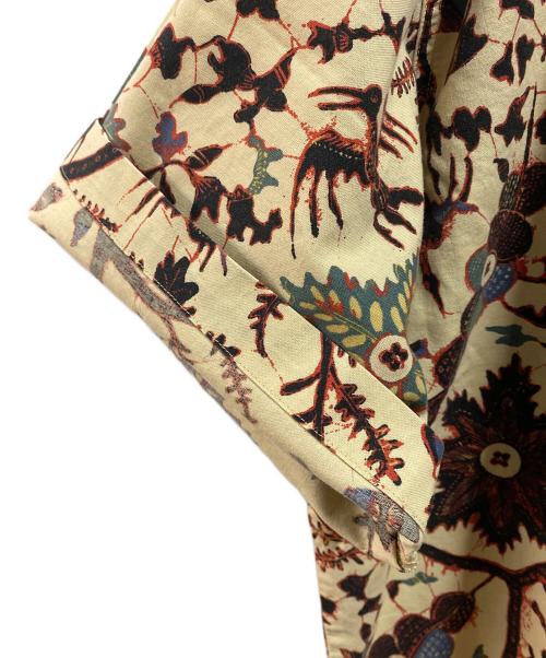 RALPH LAUREN JEANS（ラルフローレンジーンズ）RALPH LAUREN JEANS (ラルフローレンジーンズ) 90sボタニカル柄アロハシャツ ベージュ サイズ:Mの古着・服飾アイテム