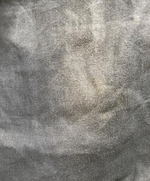 VERSACE（ヴェルサーチェ）VERSACE (ヴェルサーチェ) レイヤードリネンベイカーパンツ ネイビー サイズ:Ｌの古着・服飾アイテム