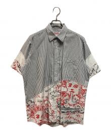 STELLA McCARTNEY（ステラマッカートニー）の古着「太陽モチーフドッキングシャツ」｜ホワイト×グレー