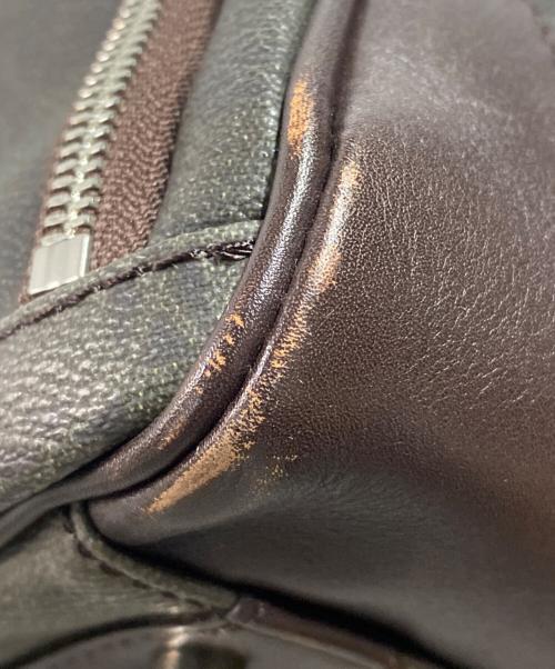 MACKINTOSH LONDON（マッキントッシュ ロンドン）MACKINTOSH LONDON (マッキントッシュ ロンドン) アンドリューパターンボストンバッグ ブラウンの古着・服飾アイテム