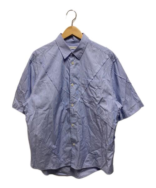 UNDERCOVER（アンダーカバー）UNDERCOVER (アンダーカバー) ストライプシャツ スカイブルー サイズ:Ｌの古着・服飾アイテム