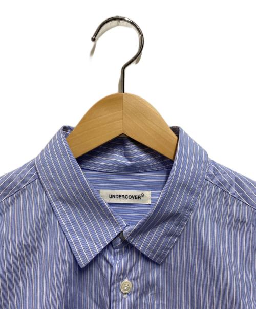 UNDERCOVER（アンダーカバー）UNDERCOVER (アンダーカバー) ストライプシャツ スカイブルー サイズ:Ｌの古着・服飾アイテム