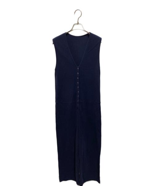 HER.（ハー）HER. (ハー) パイルカットオールインワン ネイビー サイズ:2の古着・服飾アイテム