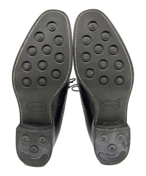 浅草靴誂（アサクサカチョウ）浅草靴誂 (アサクサカチョウ) レザーシューズ ブラック サイズ:6 1/2の古着・服飾アイテム