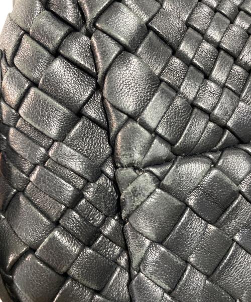 FALORNI（ファロルニ）FALORNI (ファロルニ) イントレチャートレザーハンドバッグ ブラックの古着・服飾アイテム