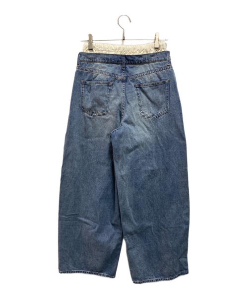 TODAYFUL（トゥデイフル）TODAYFUL (トゥデイフル) Layered Waist Denim インディゴ サイズ:25の古着・服飾アイテム